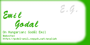 emil godal business card